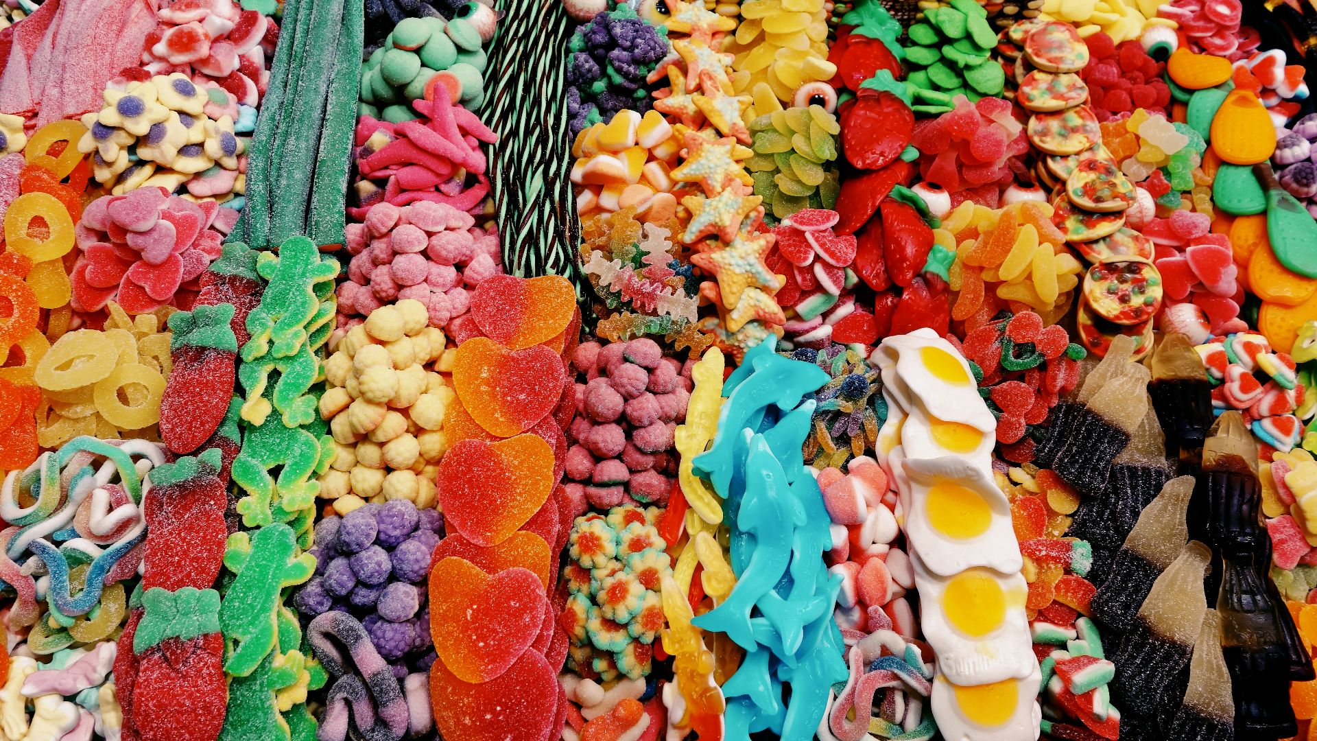 assorted-color fruits on display