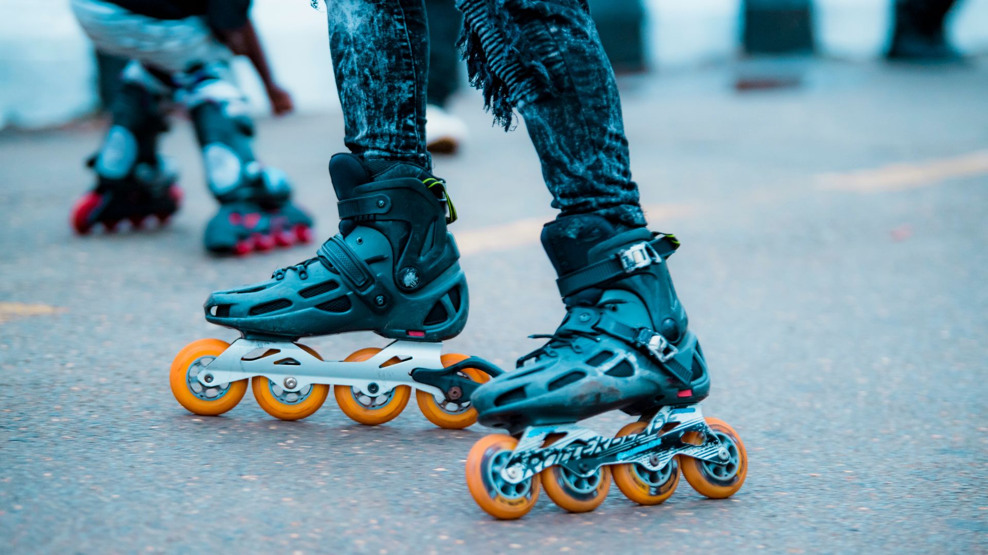 people in black and yellow nike shoes