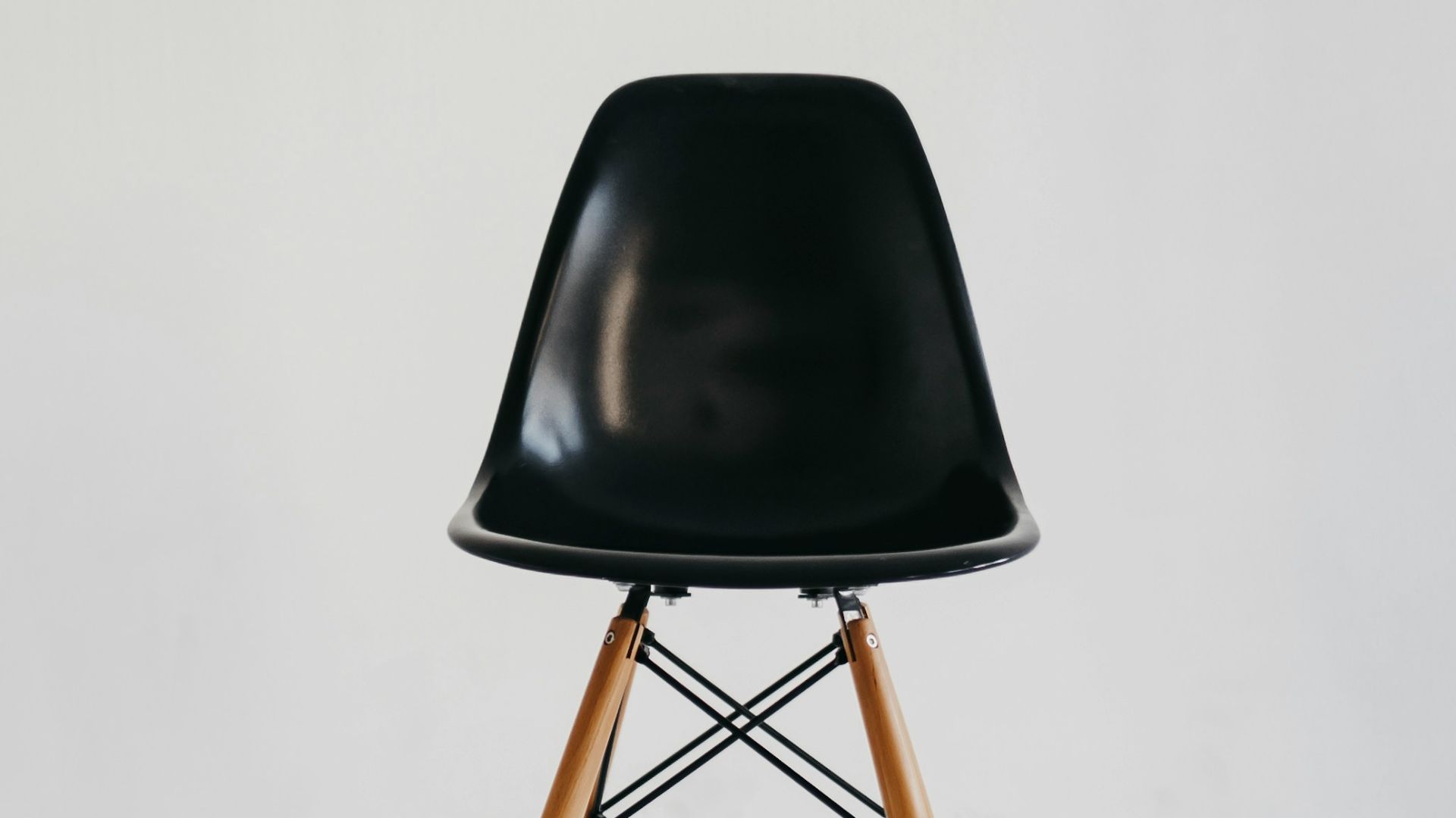 black chair on white snow