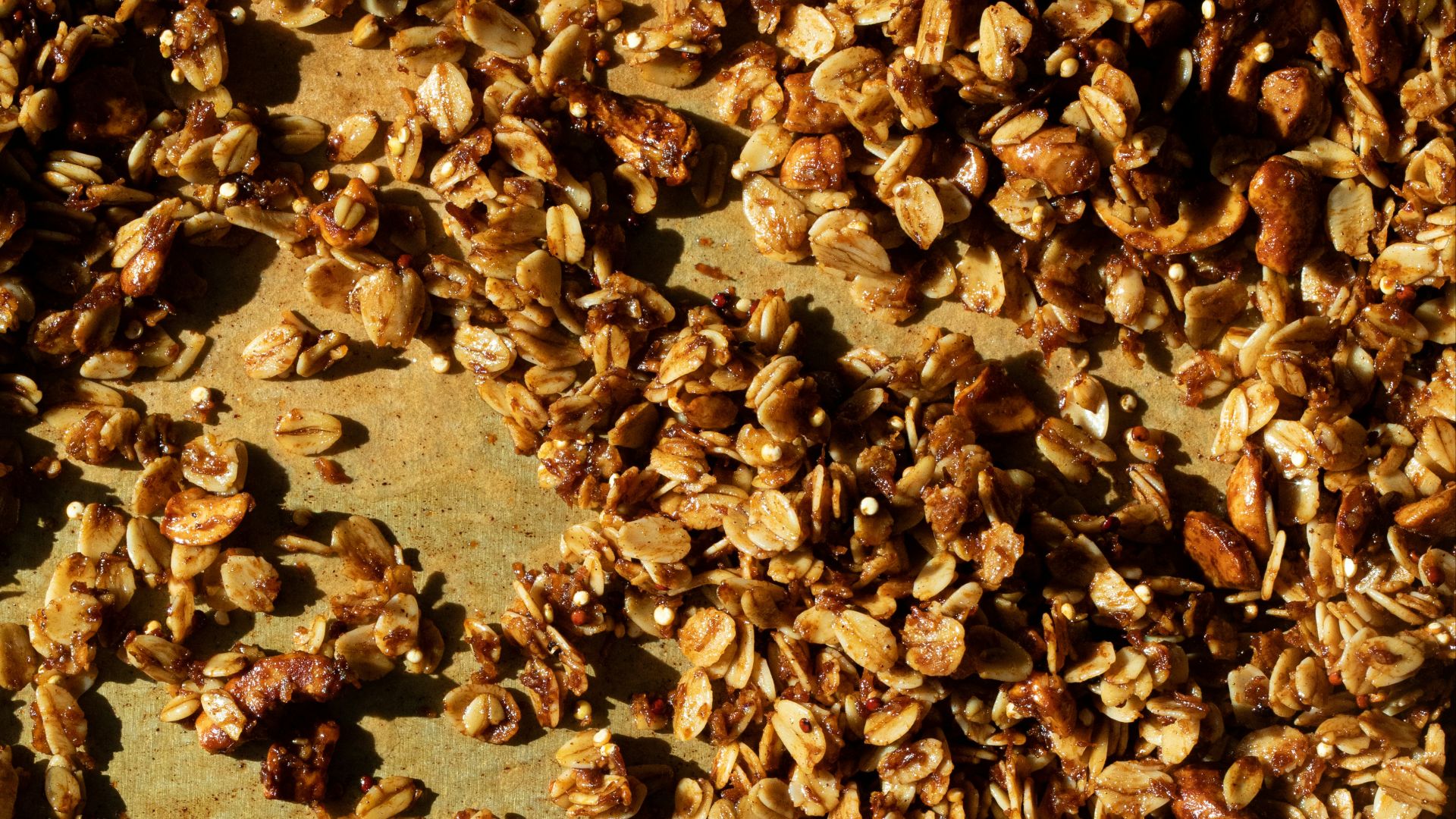 brown leaves on gray soil