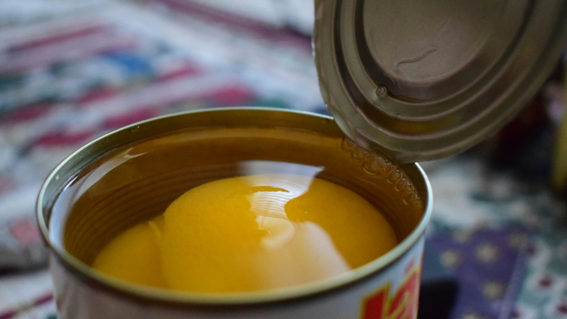 yellow and red labeled can