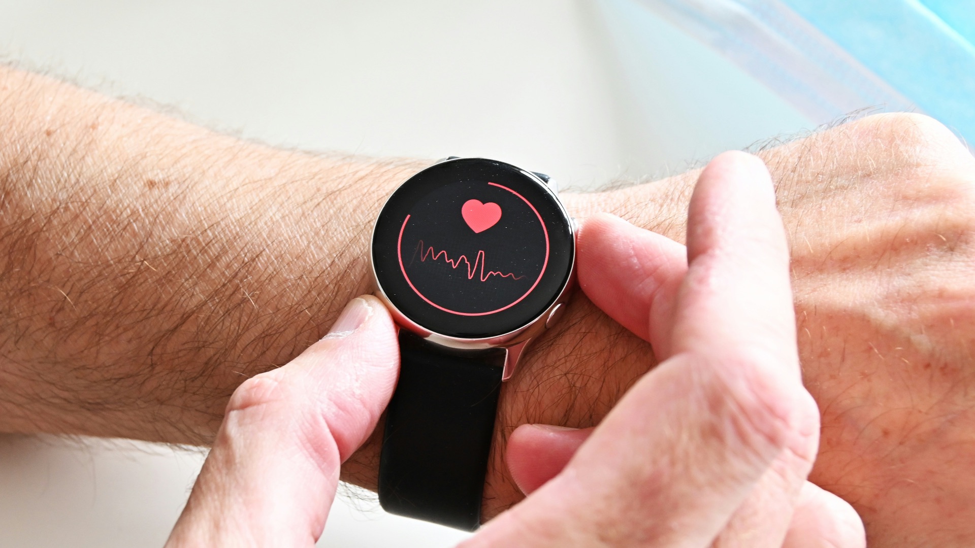 a person holding a stopwatch