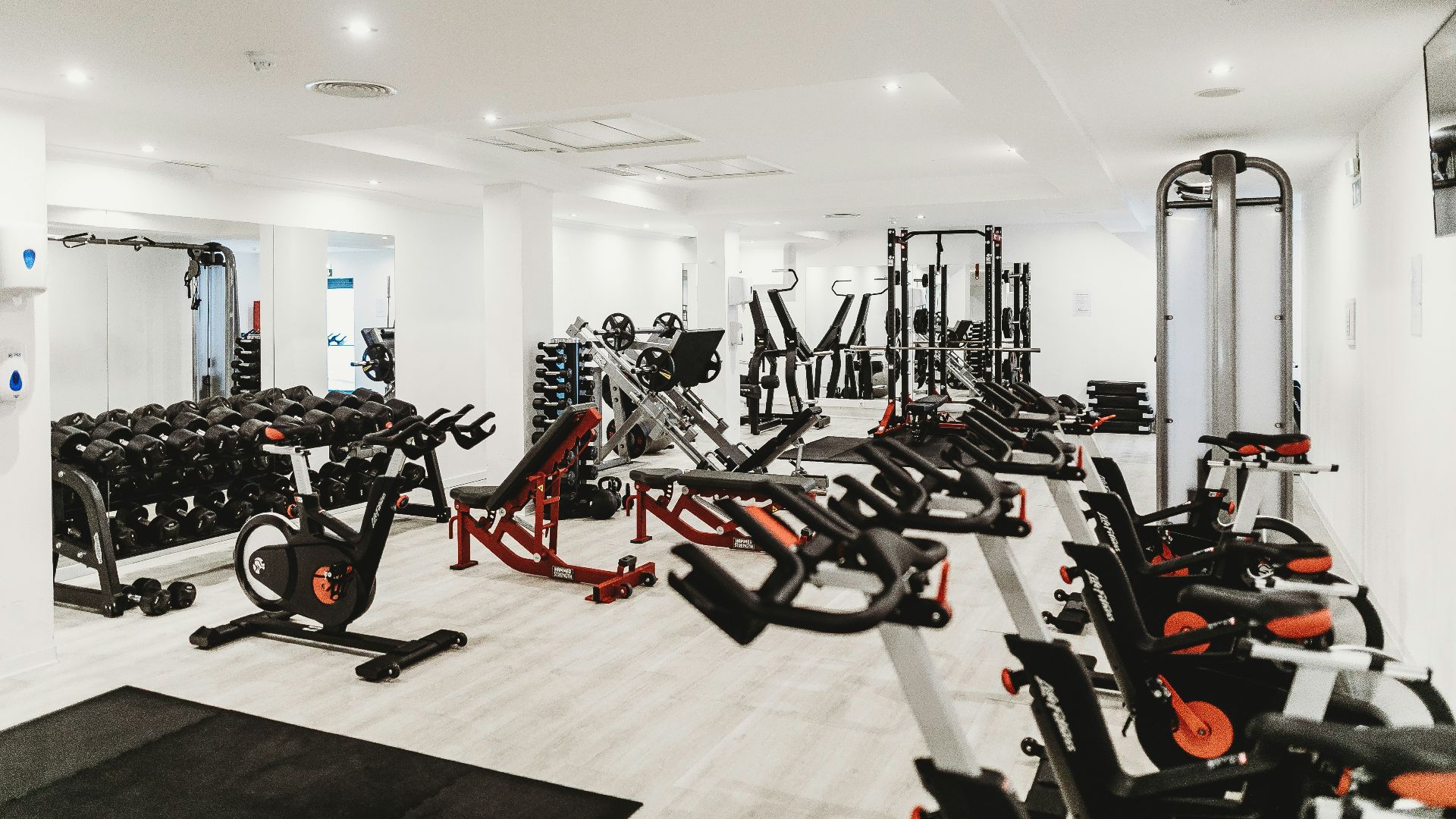 black spin exercise bike lot