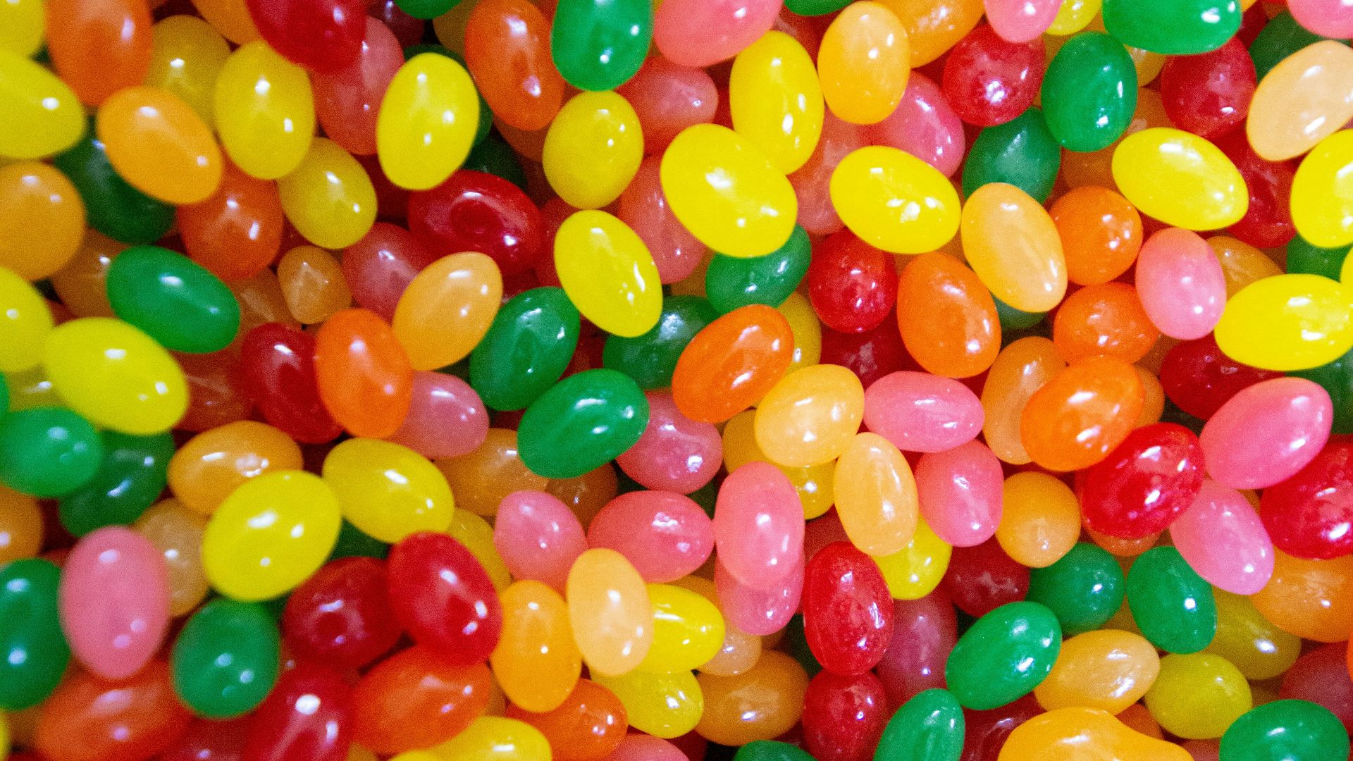 green yellow and red candies