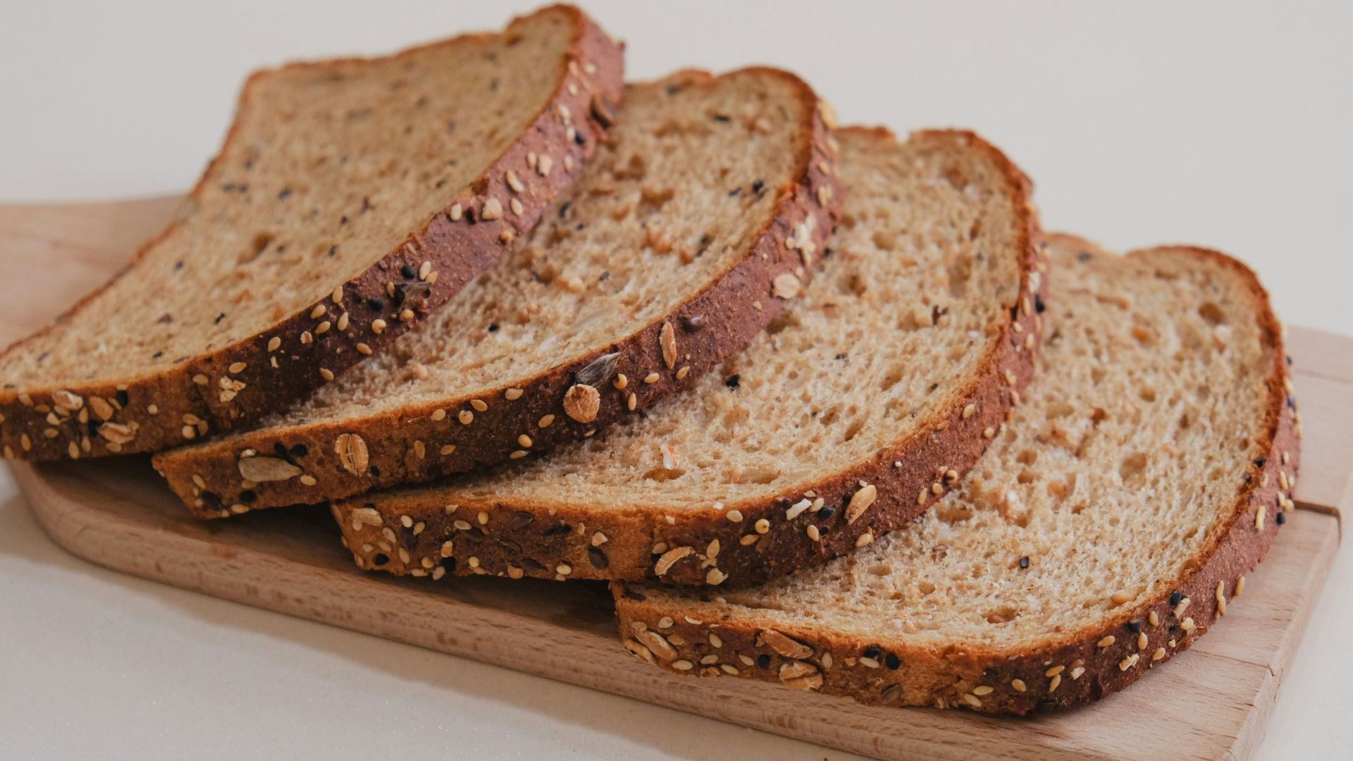 brown bread on white plate