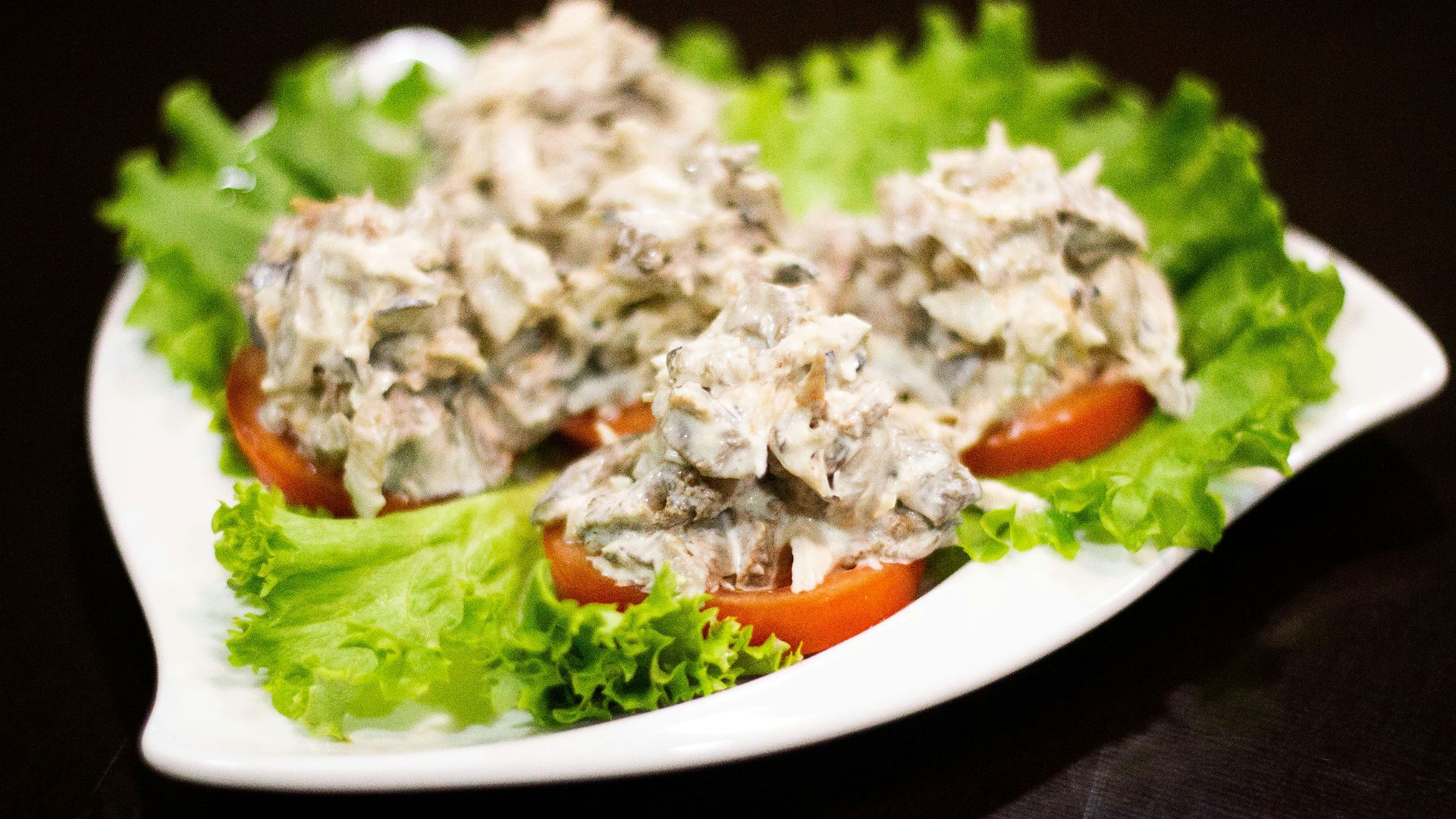 vegetable salad on white ceramic plate