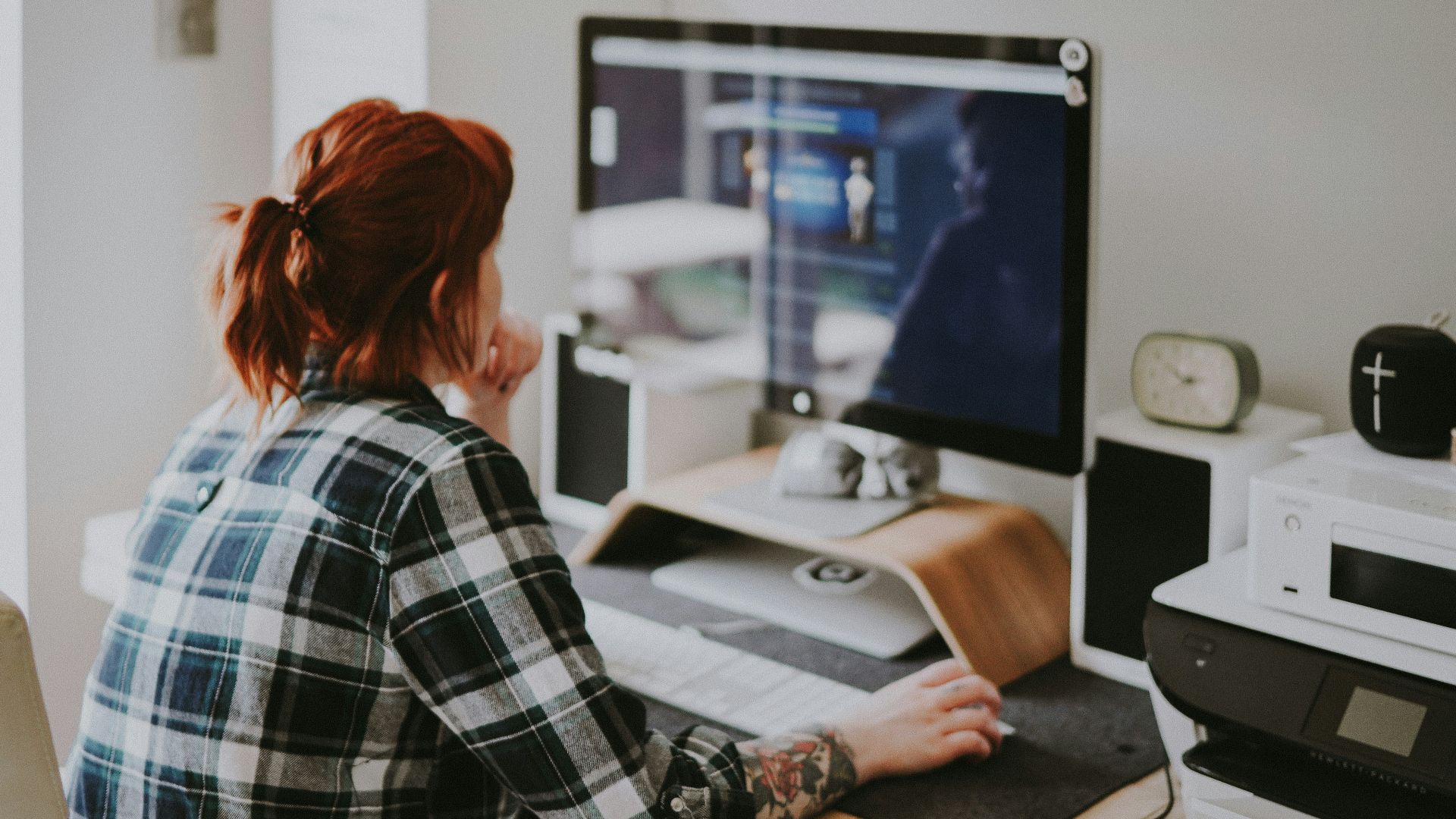 woman browsing on the internet