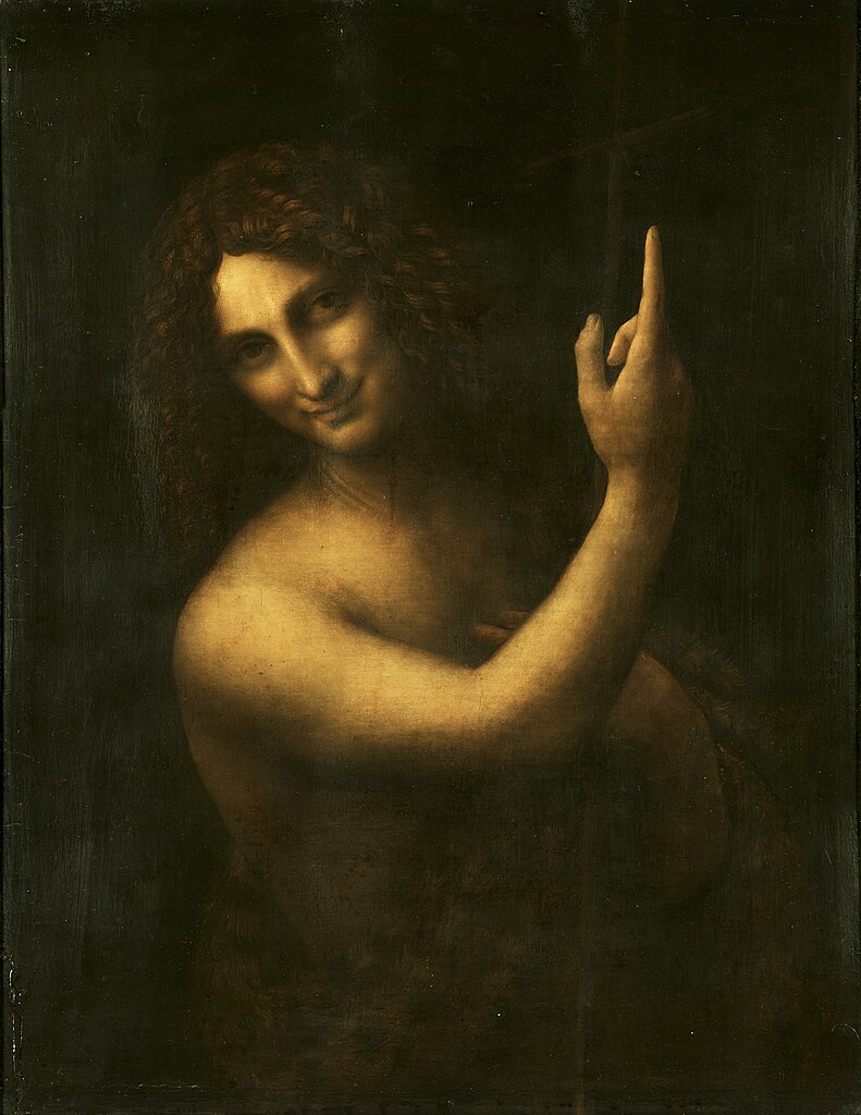 Leonardo Da Vinci - Saint John The Baptist C2Rmf Retouched