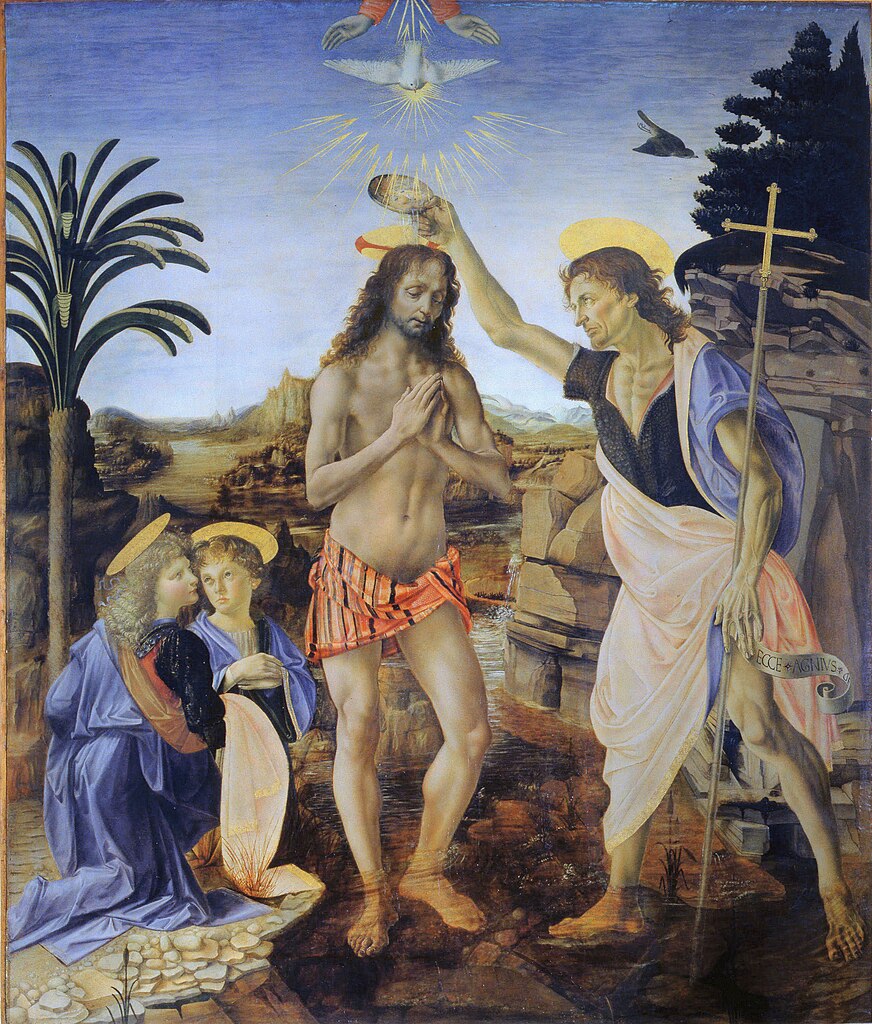 Verrocchio, Leonardo Da Vinci - Battesimo Di Cristo