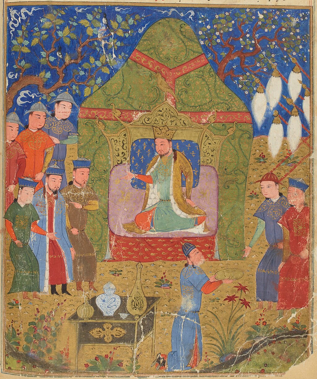 1024Px-Temüjin Proclaimed As Genghis Khan In 1206 Jami' Al-Tawarikh Manuscript