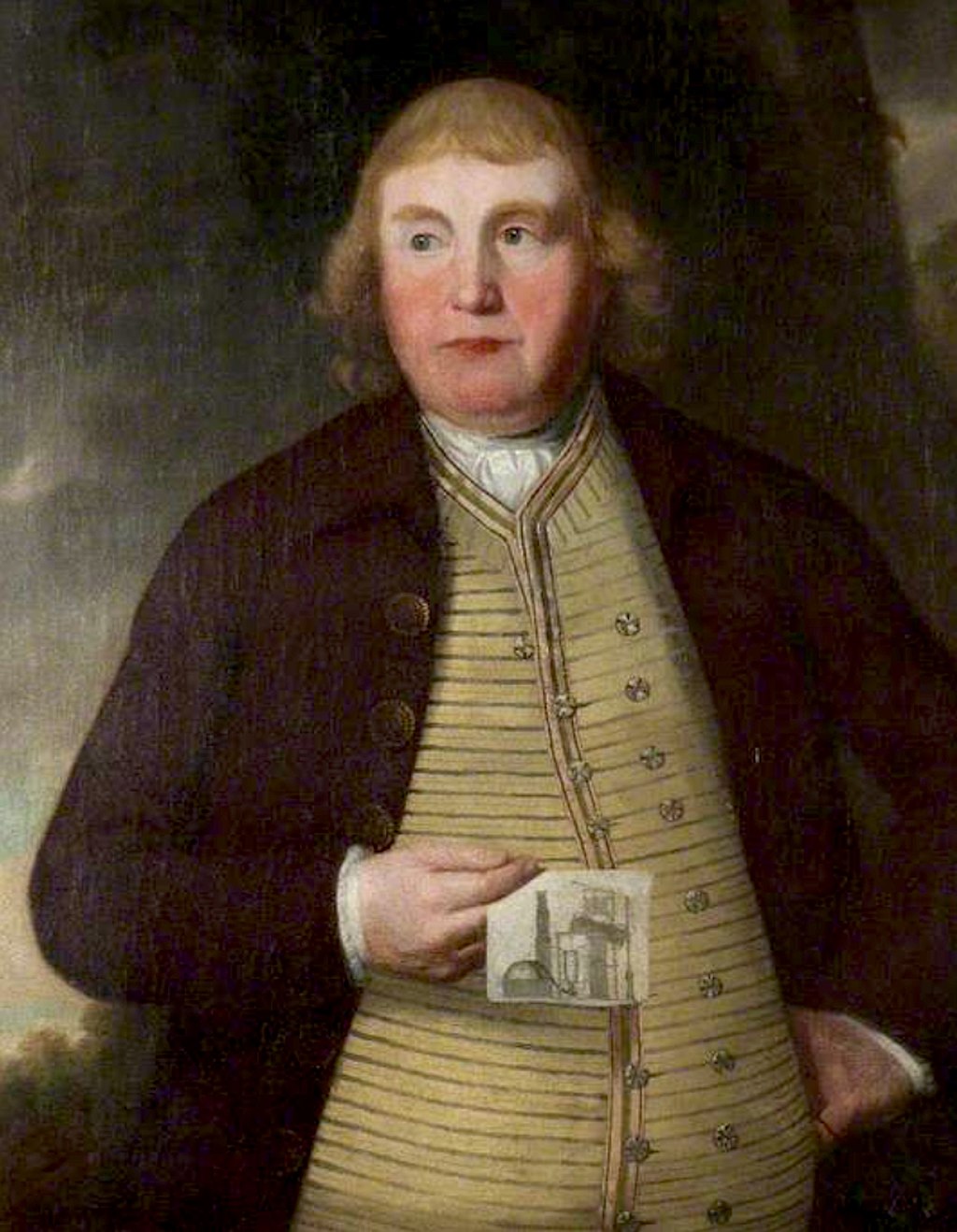 1024Px-Gentleman With A Drawing Of A Newcomen Engine