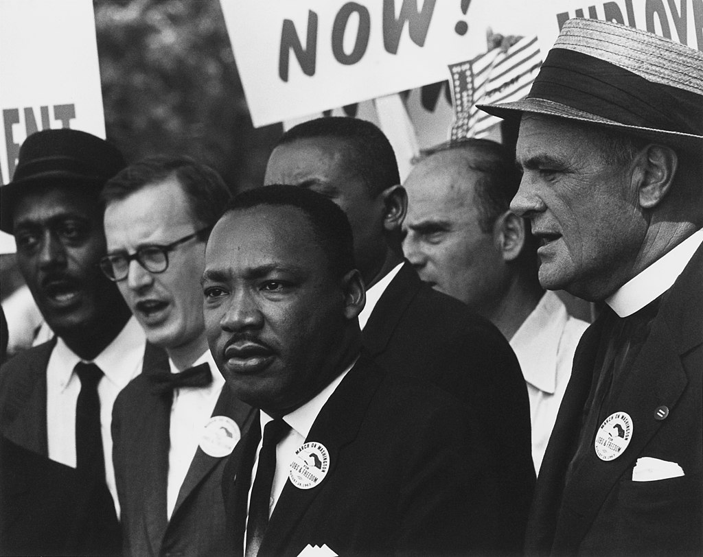 1024Px-Civil Rights March On Washington, D.c. (Dr. Martin Luther King, Jr. And Mathew Ahmann In A Crowd.) - Nara - 542015 - Restoration