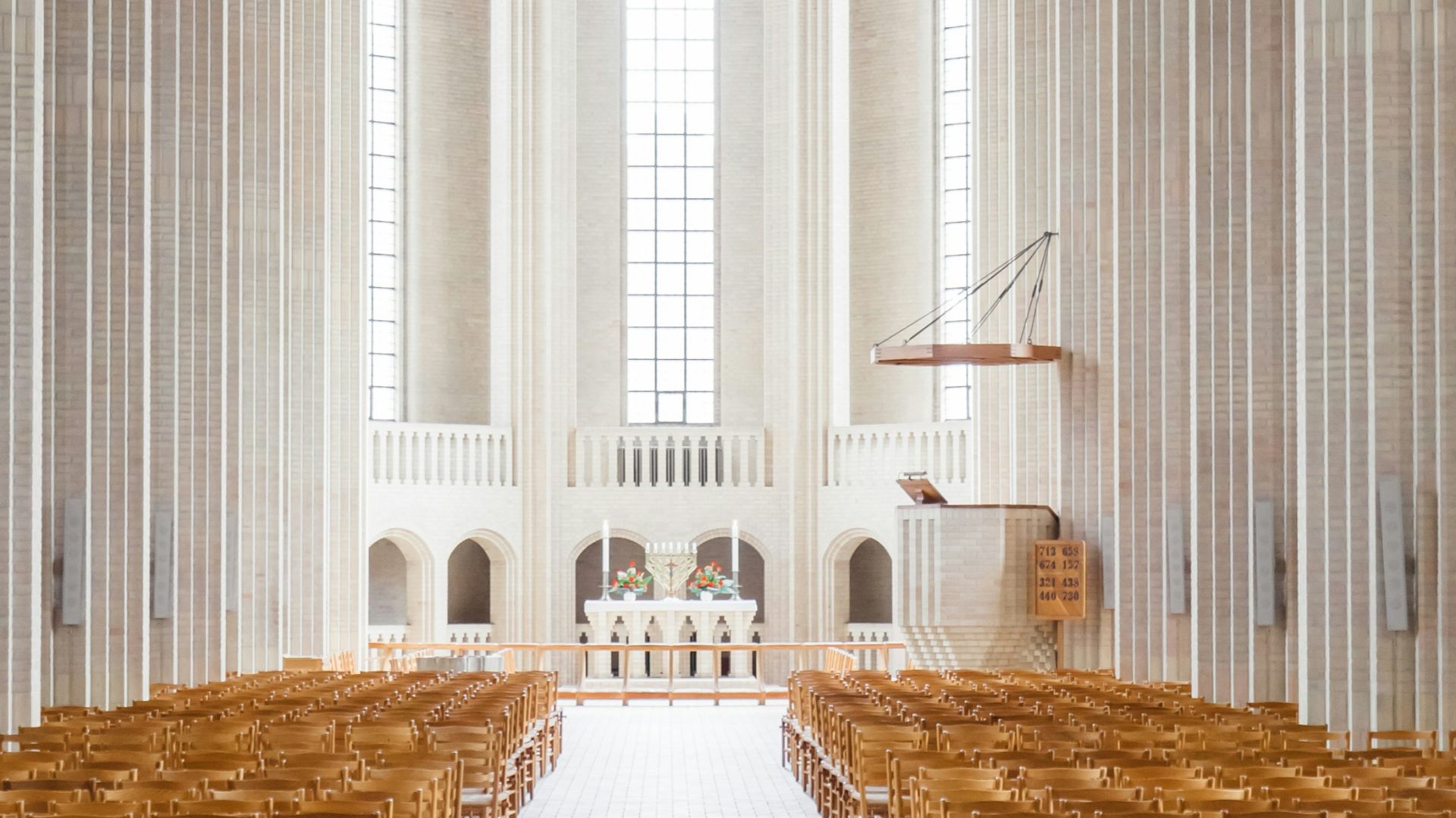 empty cathedral interior