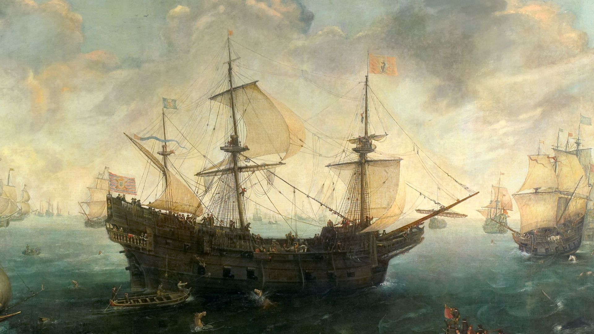File:The Spanish Armada off the English Coast in 1588 (by Cornelis Claesz van Wieringen) - Rijksmuseum, Amsterdam (SK-A-1629).jpg