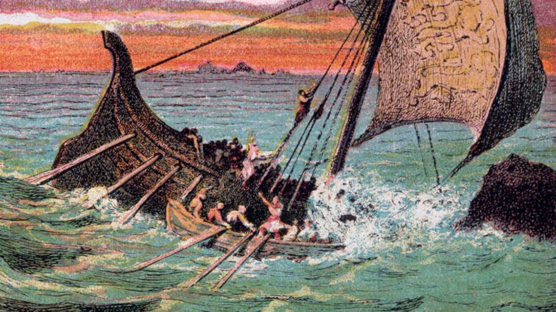 File:Pictures of English History Plate XVIII - Wreck of the 'White Ship'.jpg