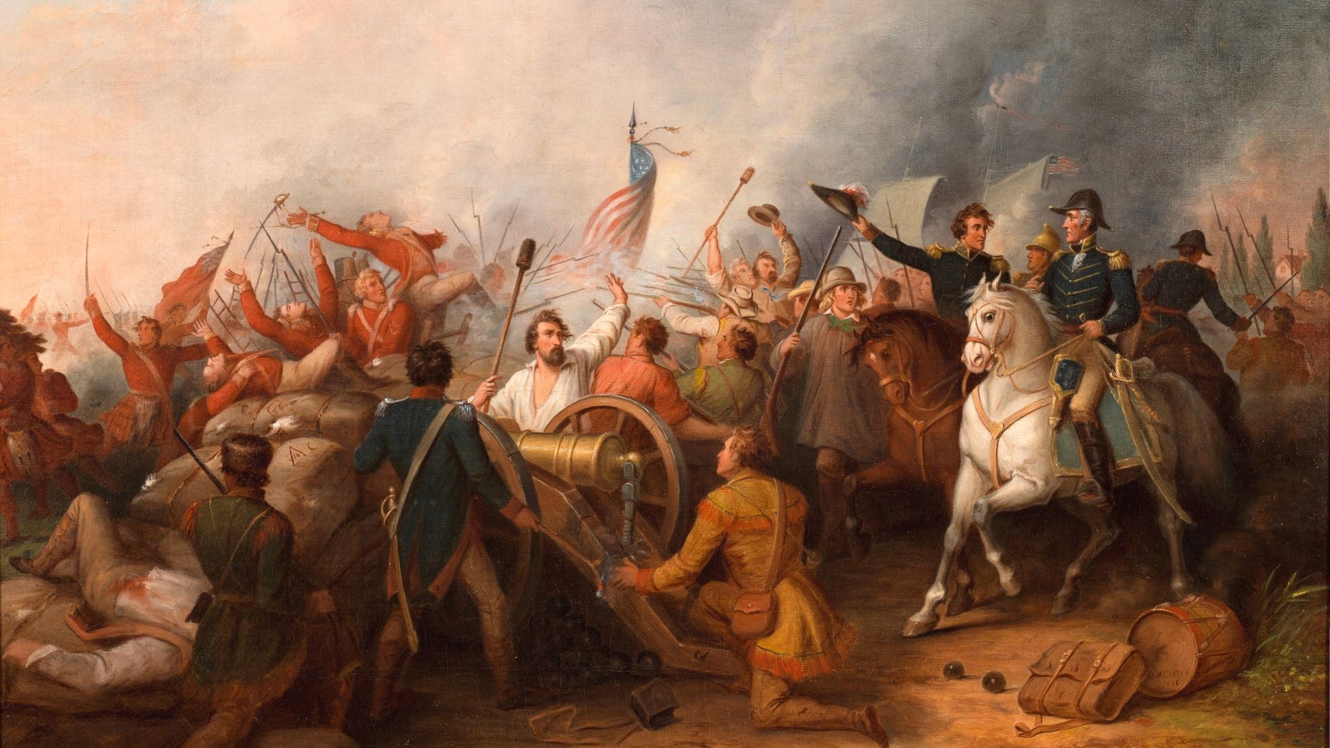 File:Battle of New Orleans by Dennis Malone Carter, 1856.jpg