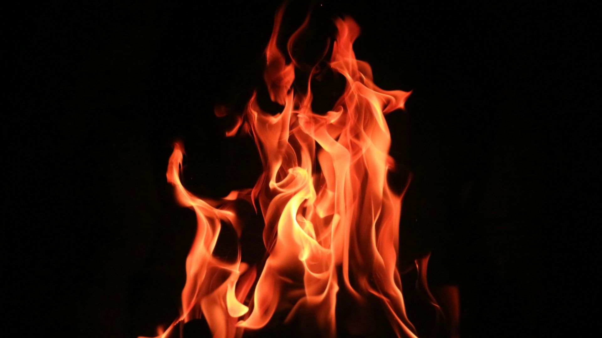 red fire digital wallpaper