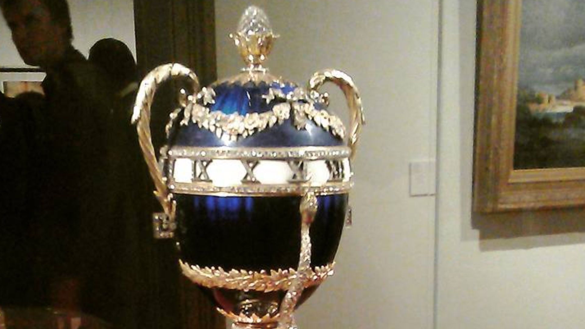 File:Blue Serpent Clock Egg Faberge (Monaco), 2016 by shakko.jpg