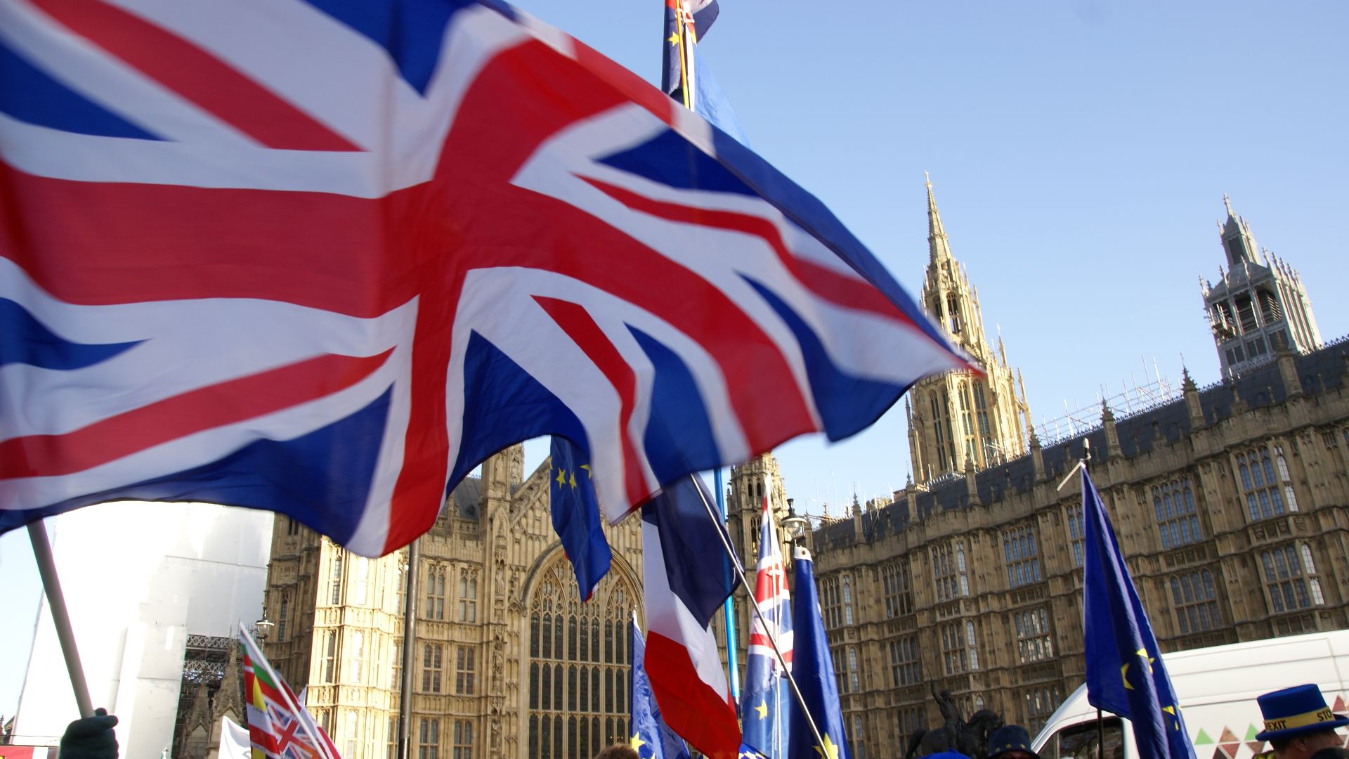 File:Brexit Protestors Westminster.jpg