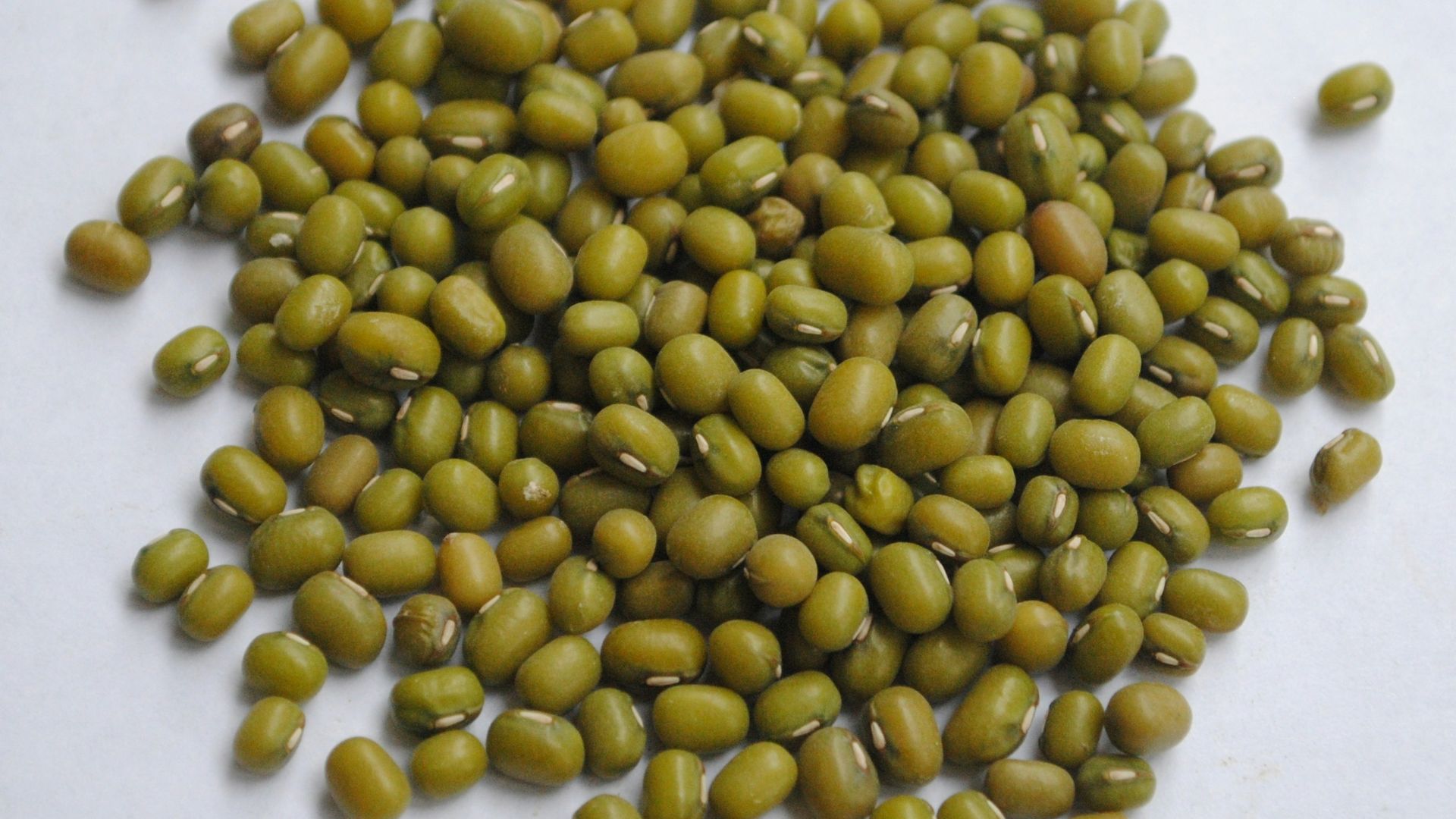 yellow beans on white surface