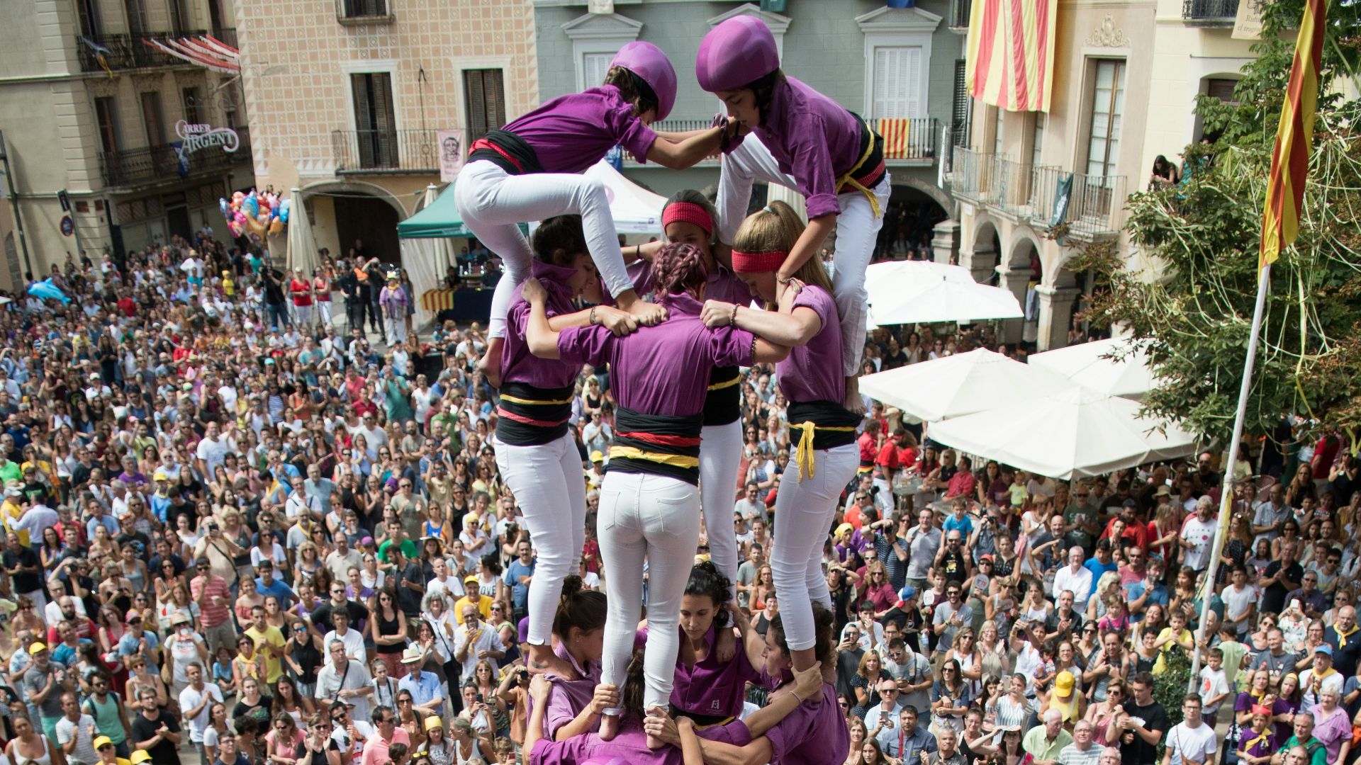 people in pink and purple dress dancing on street during daytime