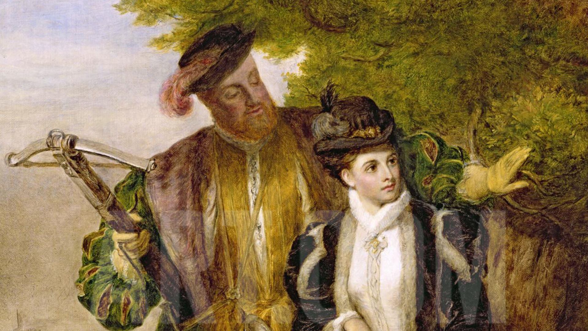 File:King Henry and Anne Boleyn Deer shooting in Windsor Forest.jpg