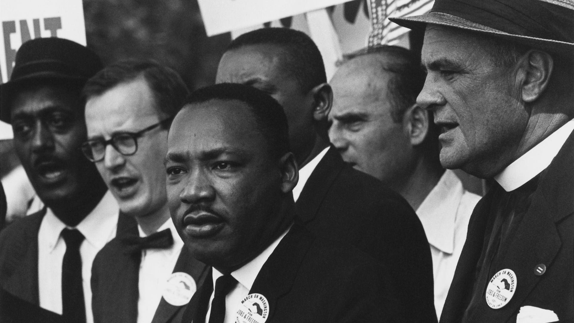 File:Civil Rights March on Washington, D.C. (Dr. Martin Luther King, Jr. and Mathew Ahmann in a crowd.) - NARA - 542015 - Restoration.jpg