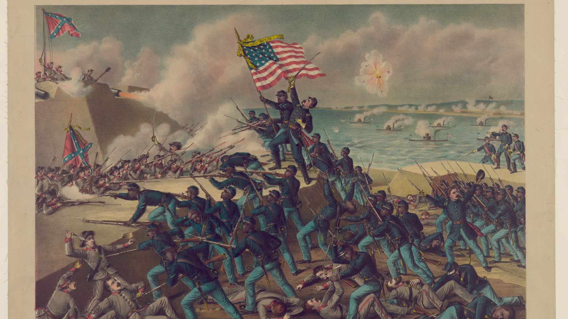 File:Storming Fort Wagner LCCN2012647346.jpg