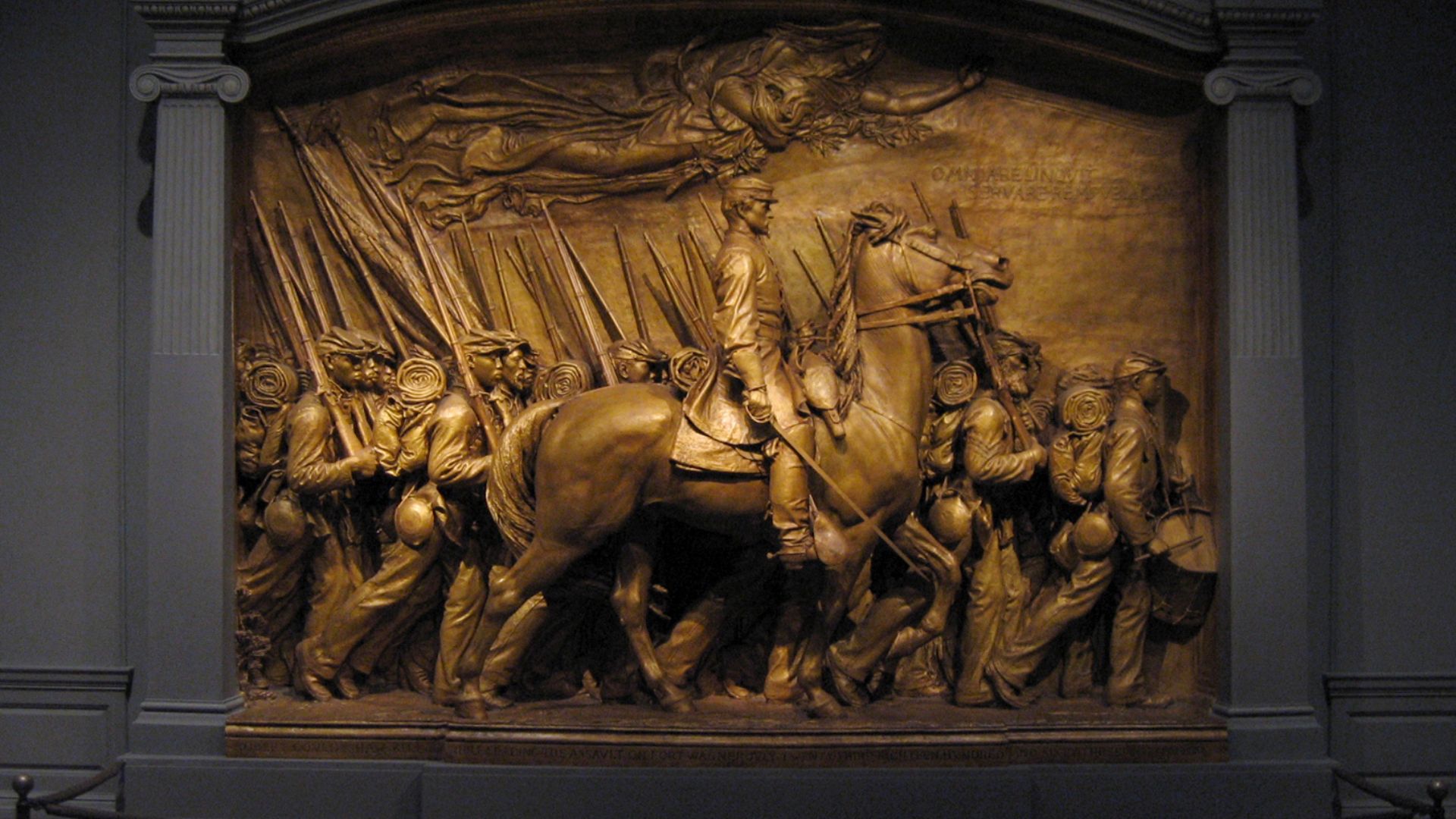 File:Robert Gould Shaw Memorial plaster original 01.jpg