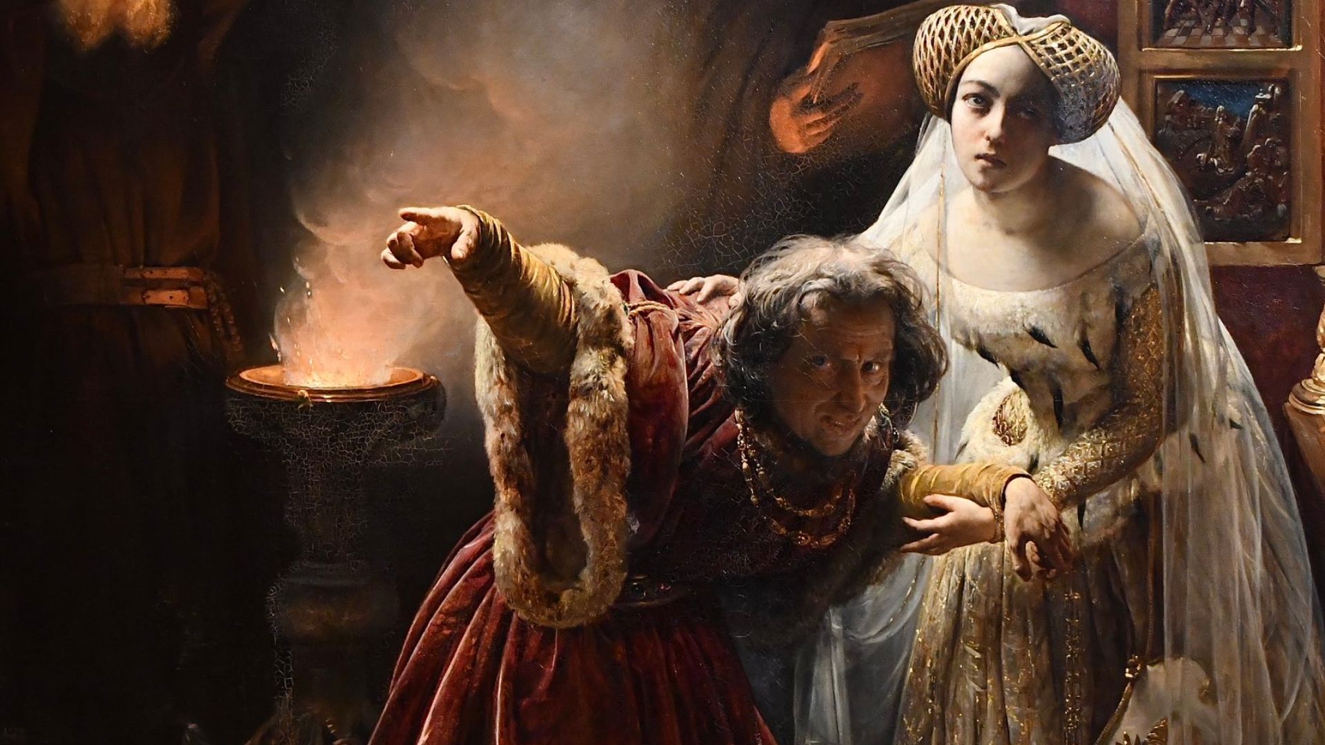 File:François-Auguste Biard - L'Exorcisme de la folie de Charles VI.jpg