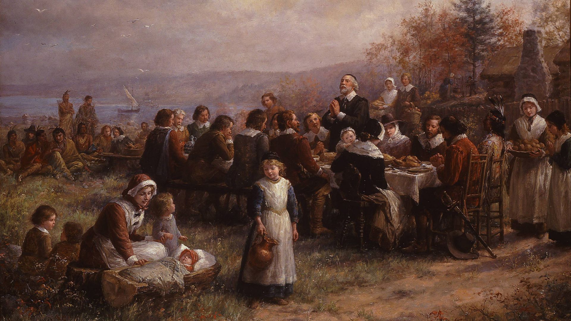 File:Thanksgiving at Plymouth, 1925, Brownscombe.jpg