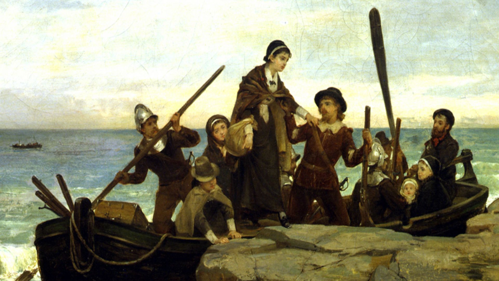 File:The Landing of the Pilgrims (1877) by Henry A. Bacon.jpg