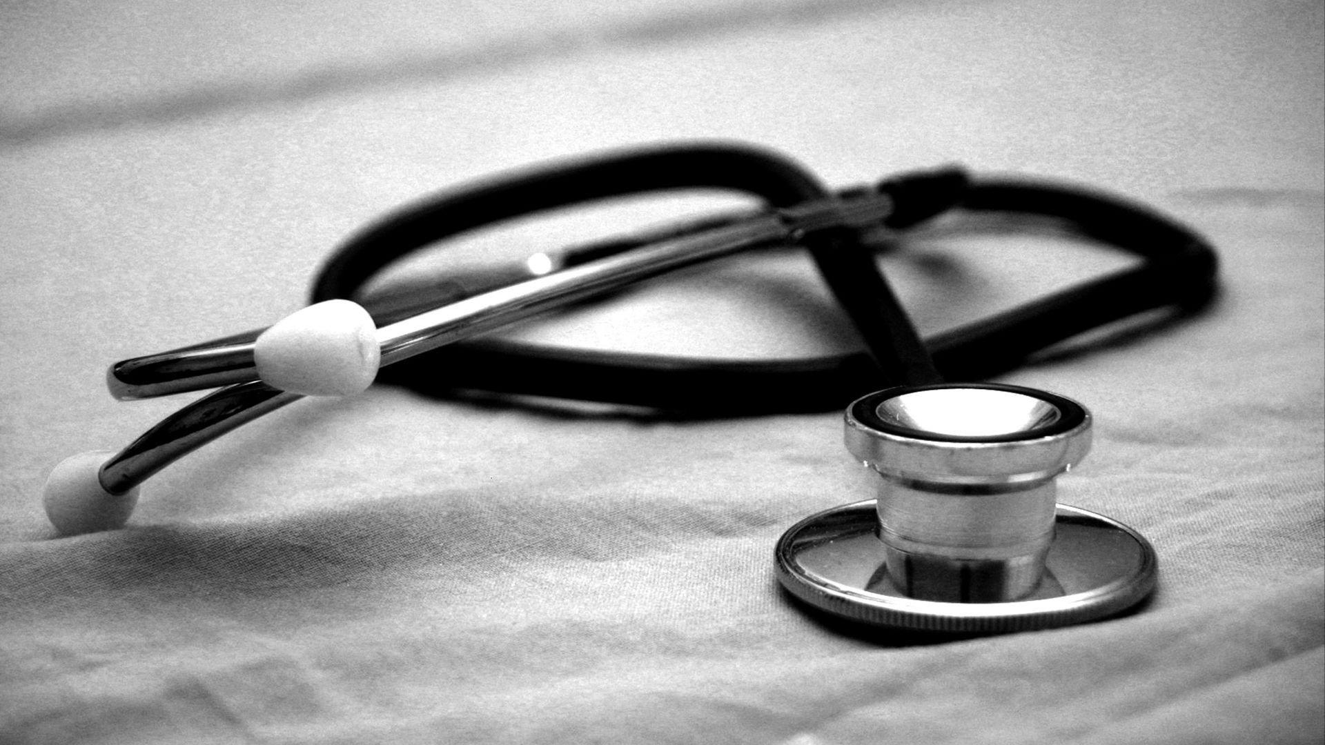 black and gray stethoscope