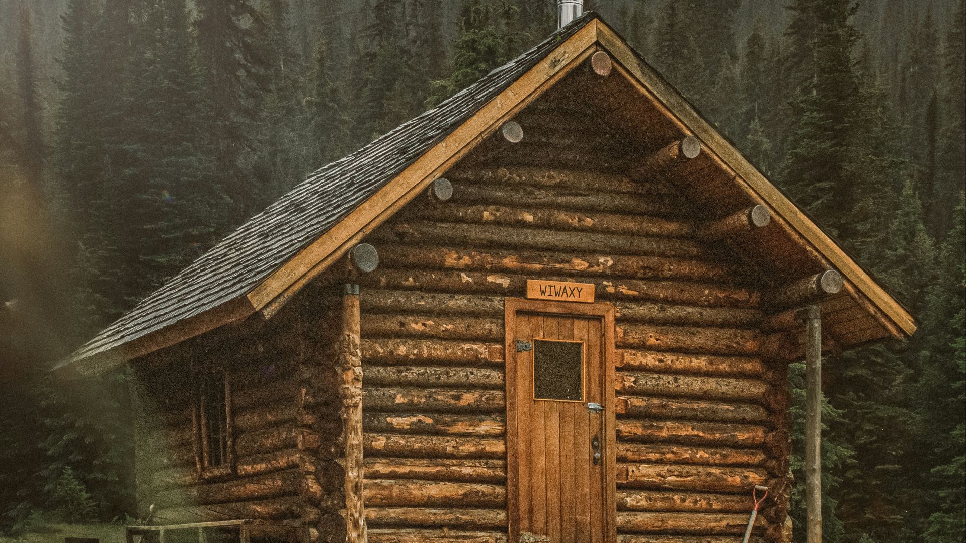brown wooden cabin near trees during day