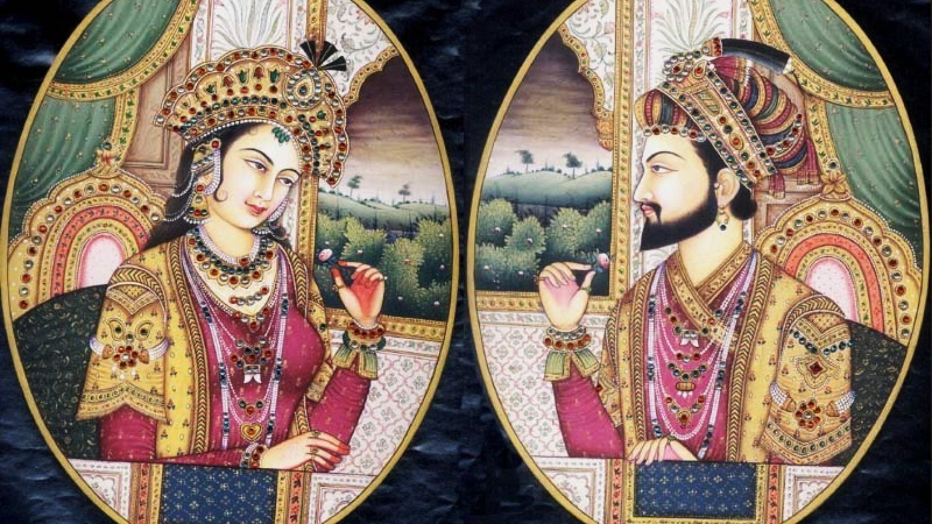 File:Emperor Shah Jahan and Mumtaz Mahal.jpg