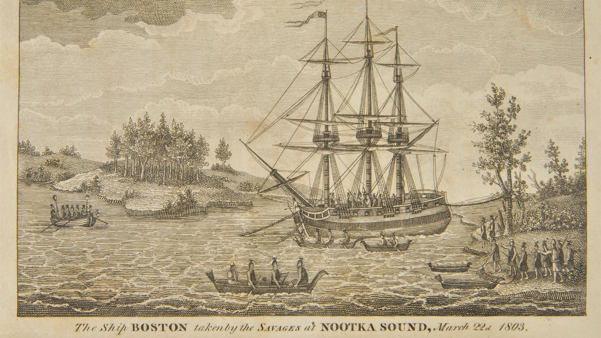 File:The ship 'Boston' taken by the savages at Nootka Sound, March 22d. 1803. 150888-0.jpg