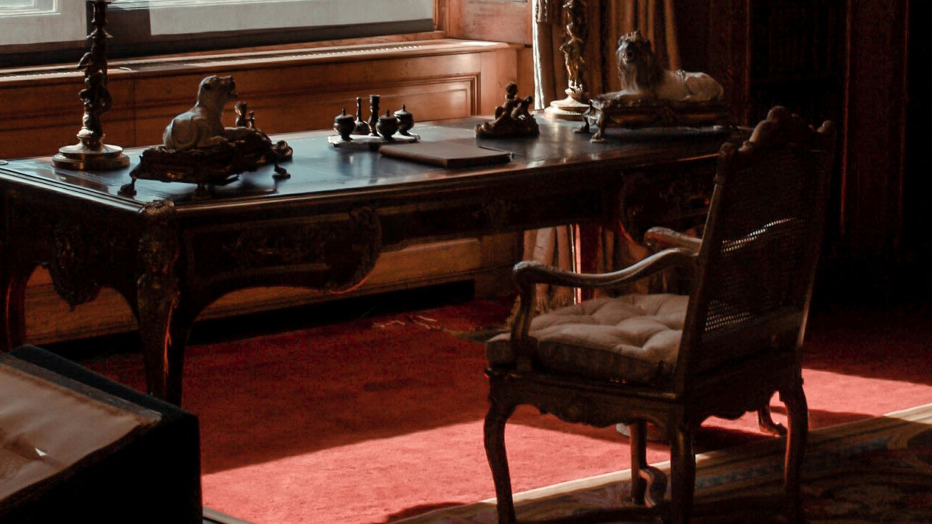 brown wooden table and chair
