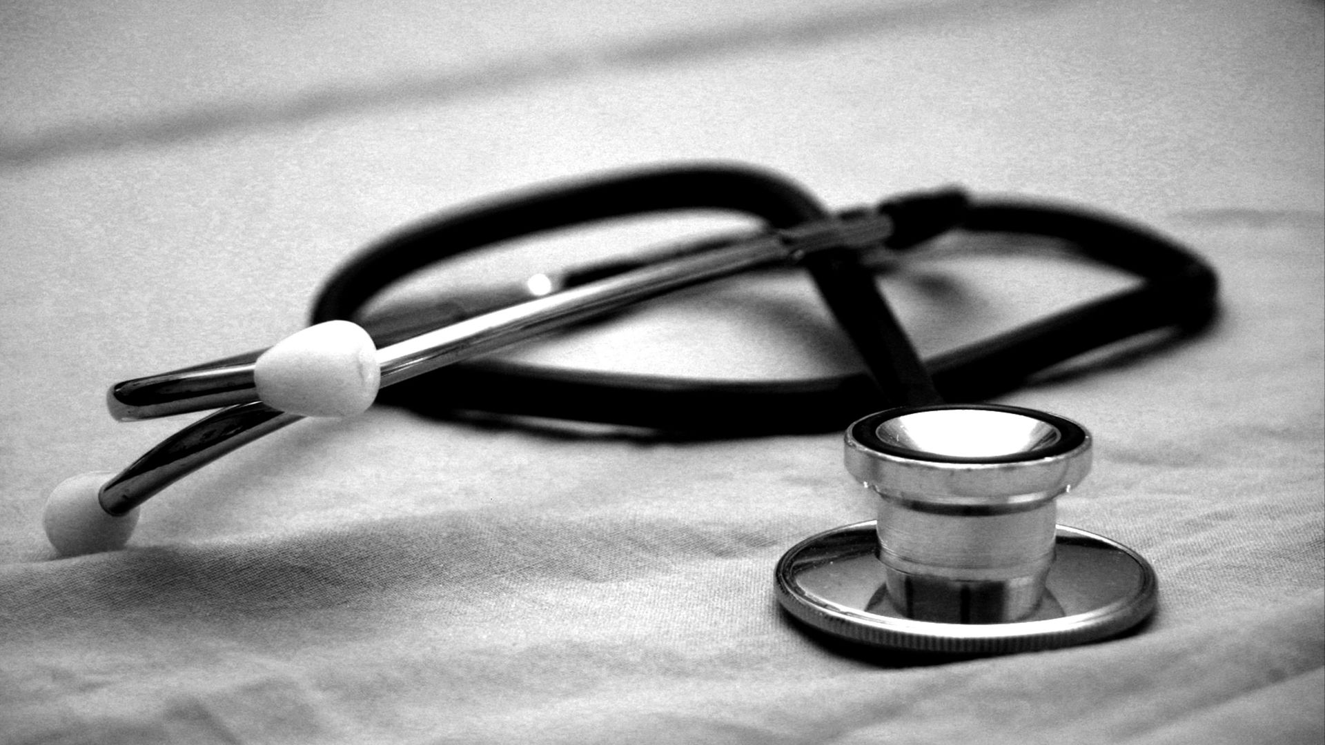 black and gray stethoscope