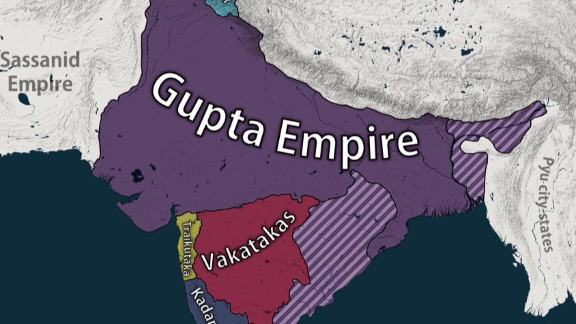 File:Map of ancient India during Gupta emperor Kumaragupta I's ...