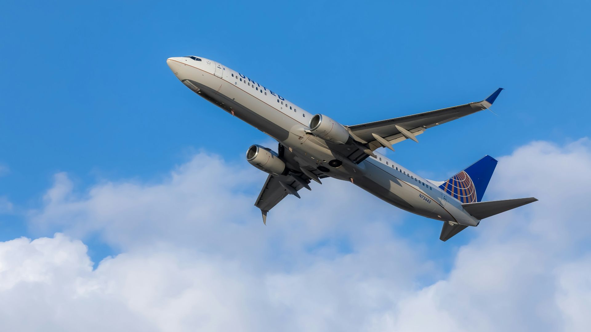 gray and blue airplane