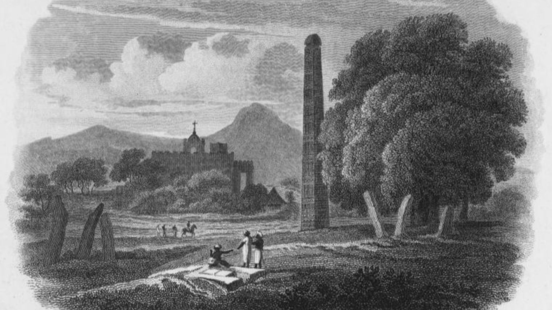 File:Henry Salt - View of the Obelisk and Church at Axum 1248719.jpg