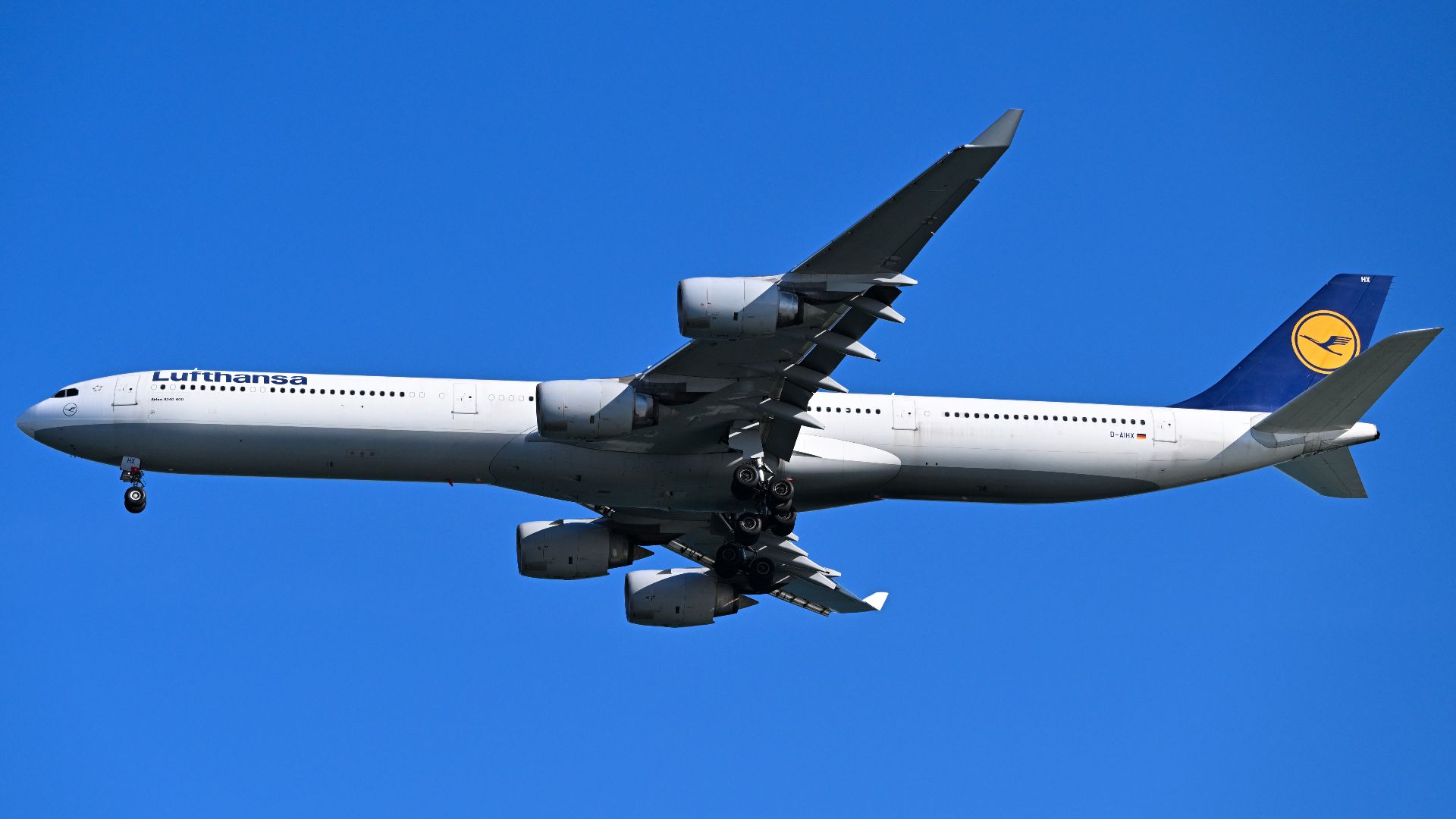 File:Lufthansa A340-600 D-AIHX on final approach to Boston Oct 2024 3.jpg