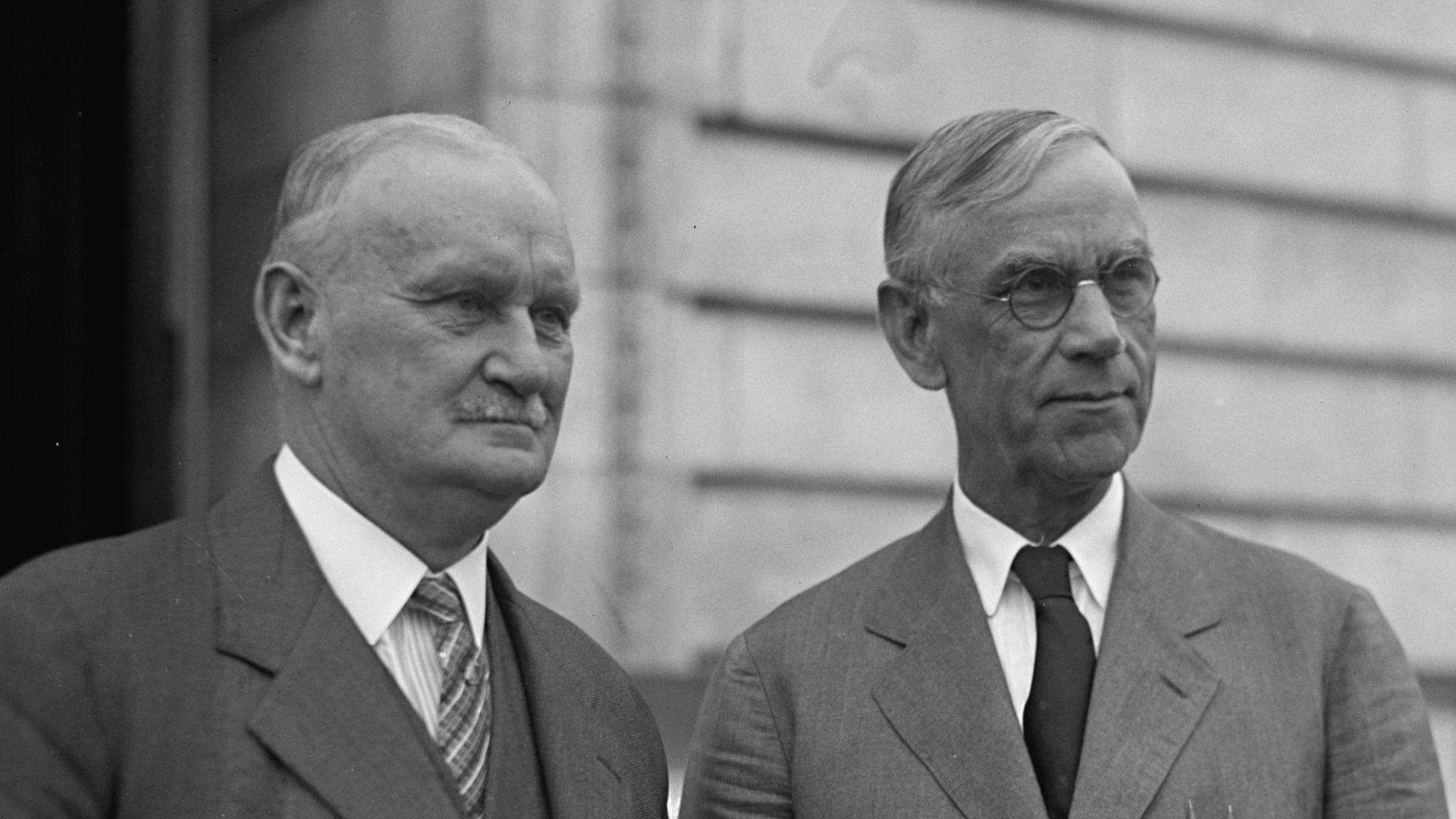 File:Smoot and Hawley standing together, April 11, 1929.jpg