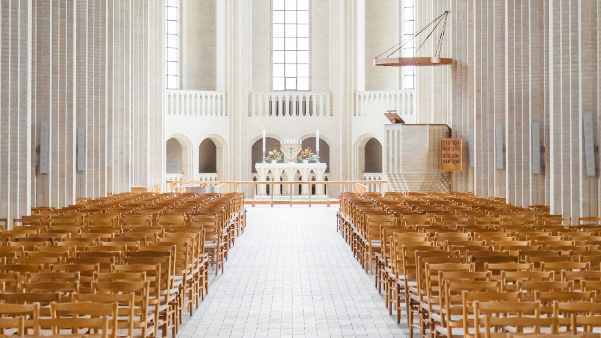 empty cathedral interior