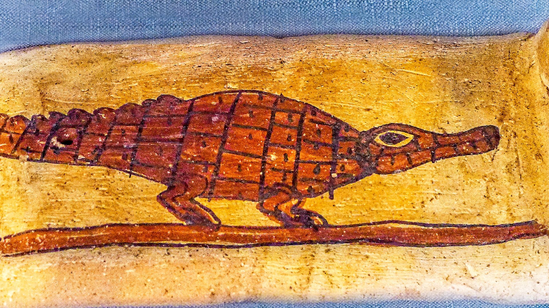 File:Box lid with a crocodile design from ancient Nubia 100 BCE-300 CE Penn Museum.jpg