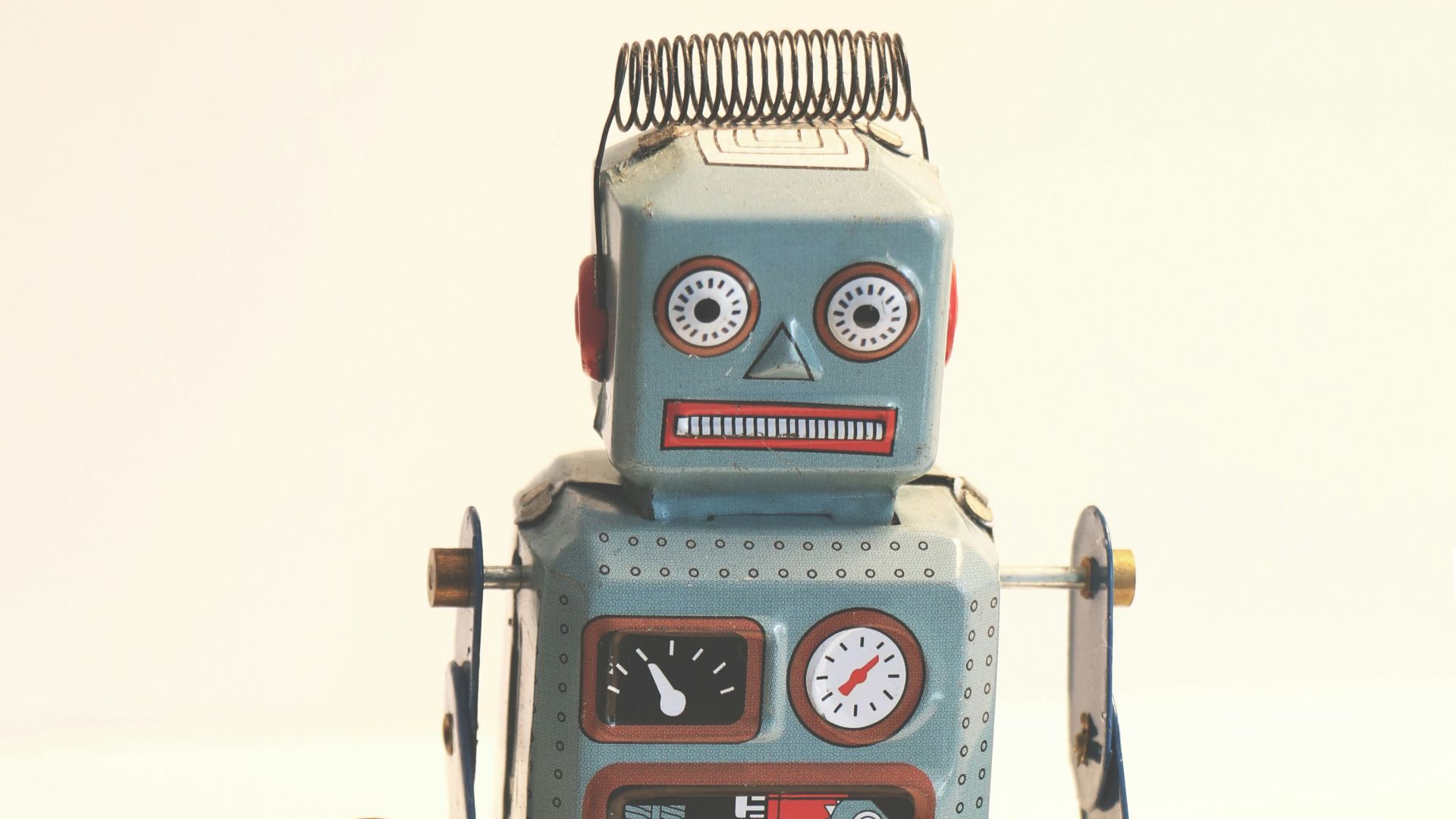 gray and white robot illustration