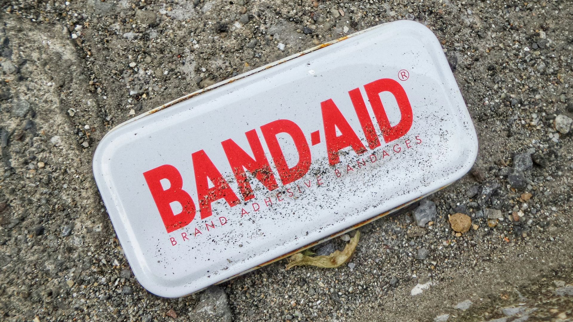 rectangular white case on gray surface