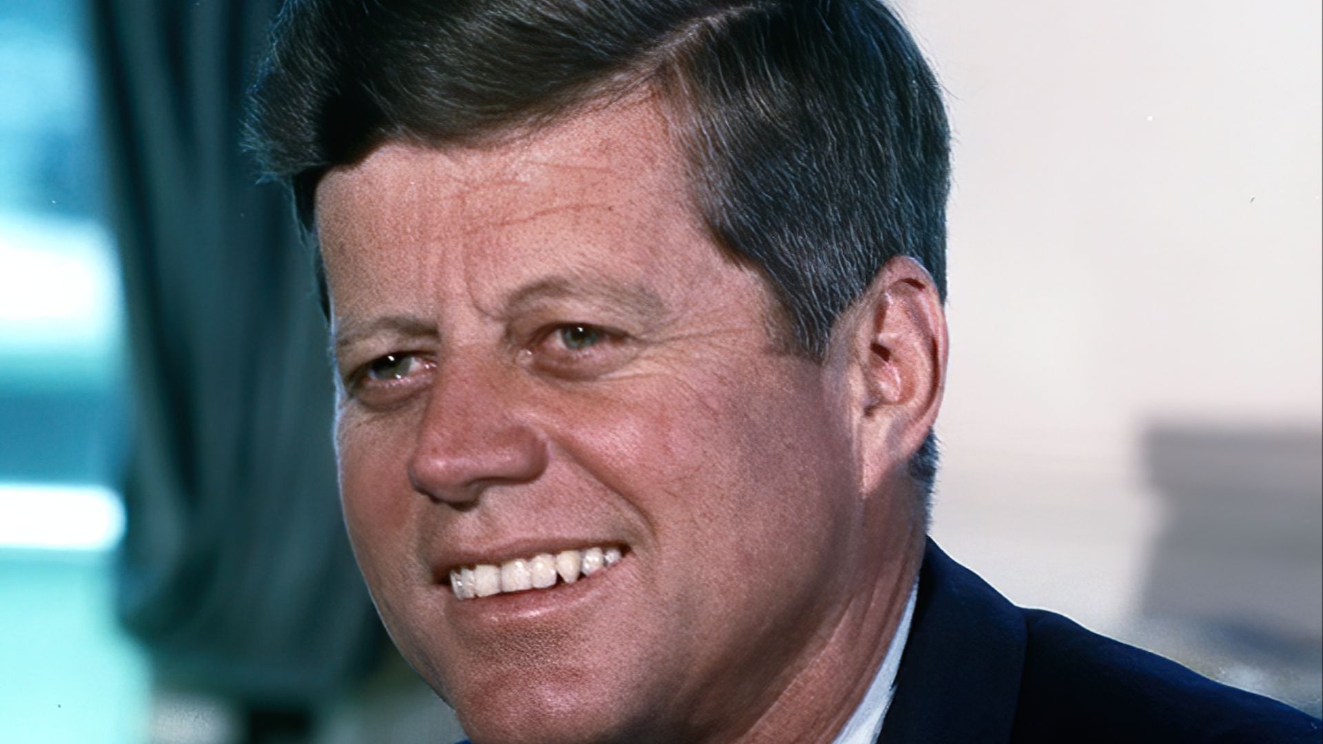 File:John F. Kennedy, White House color photo portrait.jpg