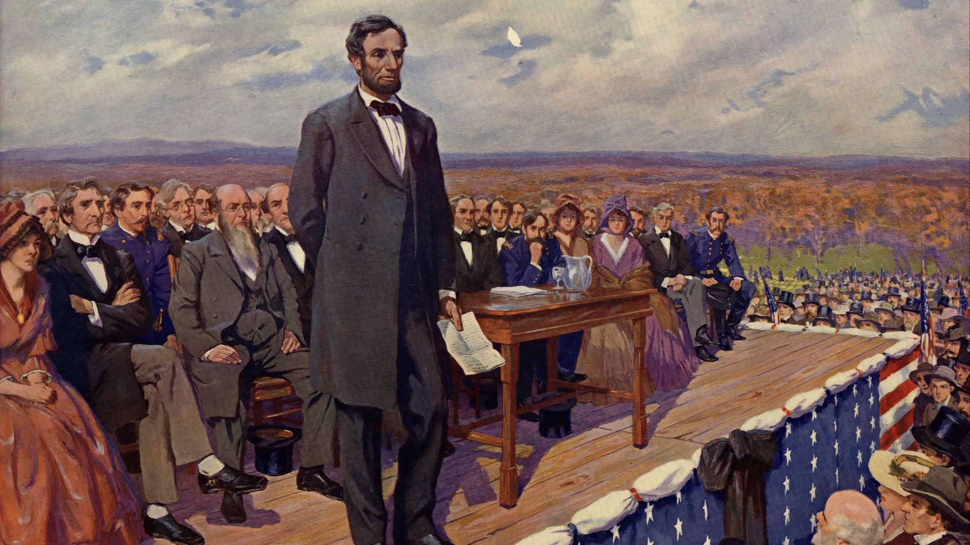 File:Lincoln at Gettysburg by Fletcher C. Ransom.png