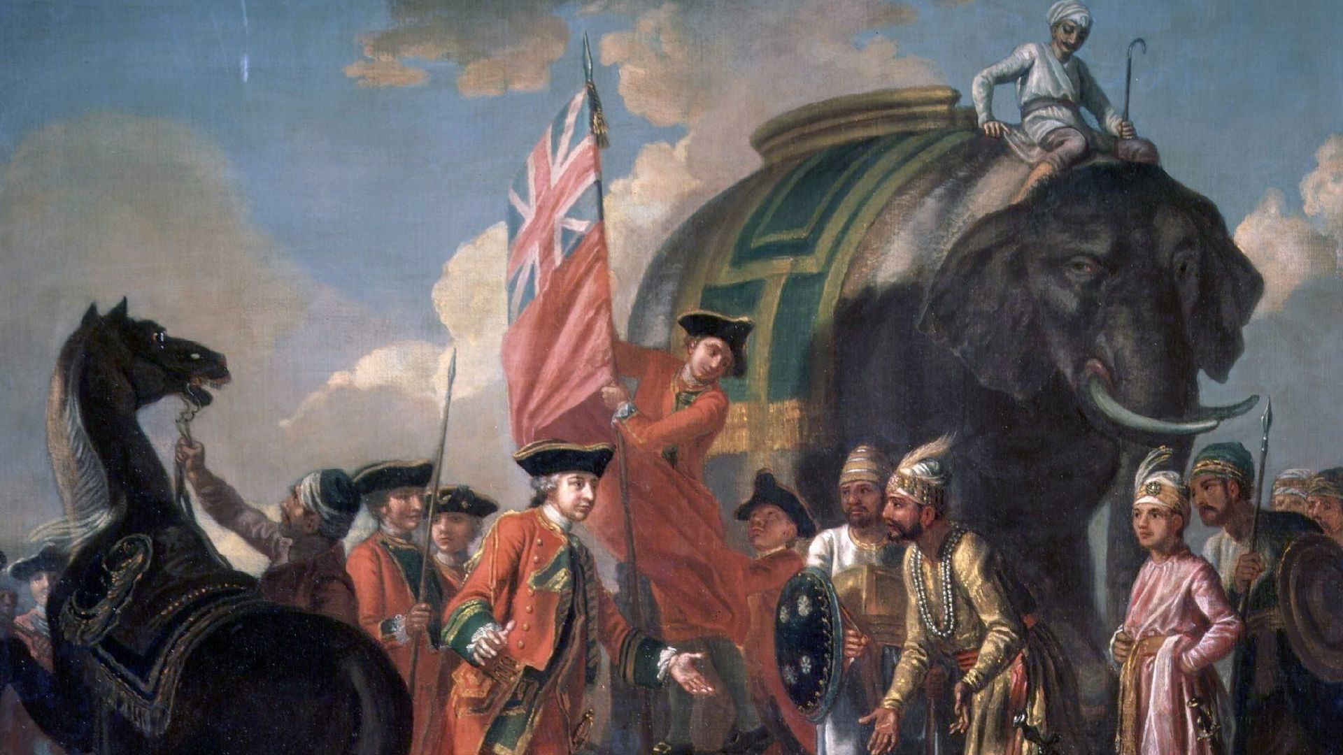 File:Lord Clive meeting with Mir Jafar after the Battle of Plassey.jpg